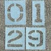 [ 7 ] 0-9 NUMBER STENCILS -Baseball Apparel Shop 03035