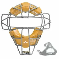 All-Star FM25LMX Traditional Catchers Facemask -Baseball Apparel Shop AllStarFM25LMXTraditionalCatchersMaskSilver 84974.1595957494