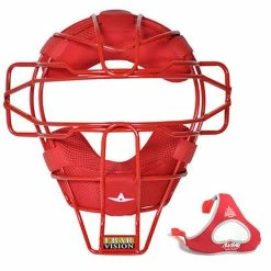 All-Star FM25LUC Lightweight UltraCool Traditional Catchers Facemask -Baseball Apparel Shop AllStarFM25LUCHollowSteelCatchersMaskScarlet 25082.1595966888
