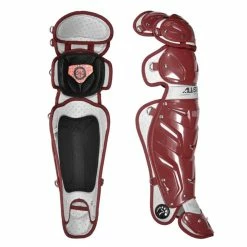 All-Star Adult System 7 Pro Leg Guards -Baseball Apparel Shop AllStarSystem7LG30WPROMaroonLegGuards.1 08451.1596051239