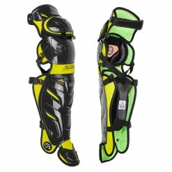 All-Star Adult System 7 AXIS Leg Guards -Baseball Apparel Shop lg40pro bkgo 30845.1596050882