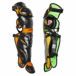 All-Star Adult System 7 AXIS Leg Guards -Baseball Apparel Shop lg40pro bkor 49907.1596050883